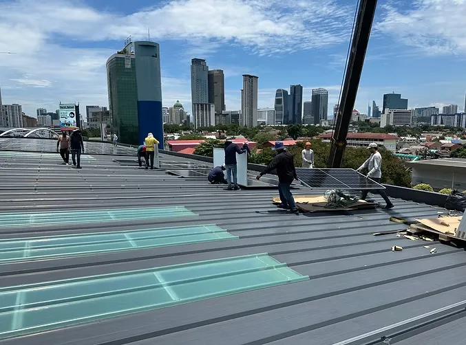 Amcharge 373 kWp Solar installation